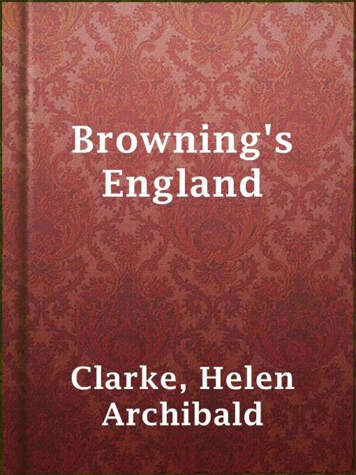 Cover image for Browning's England